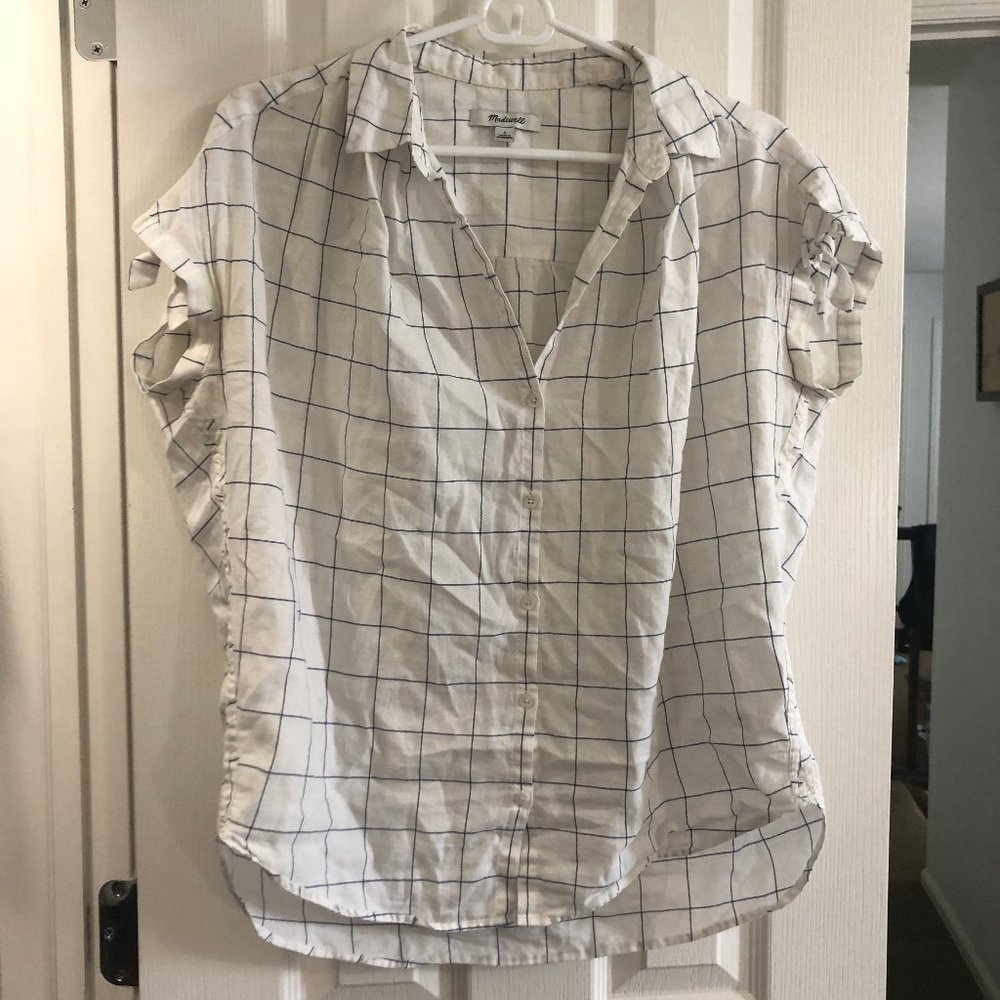 Madewell Sleeveless Boxy Button Down